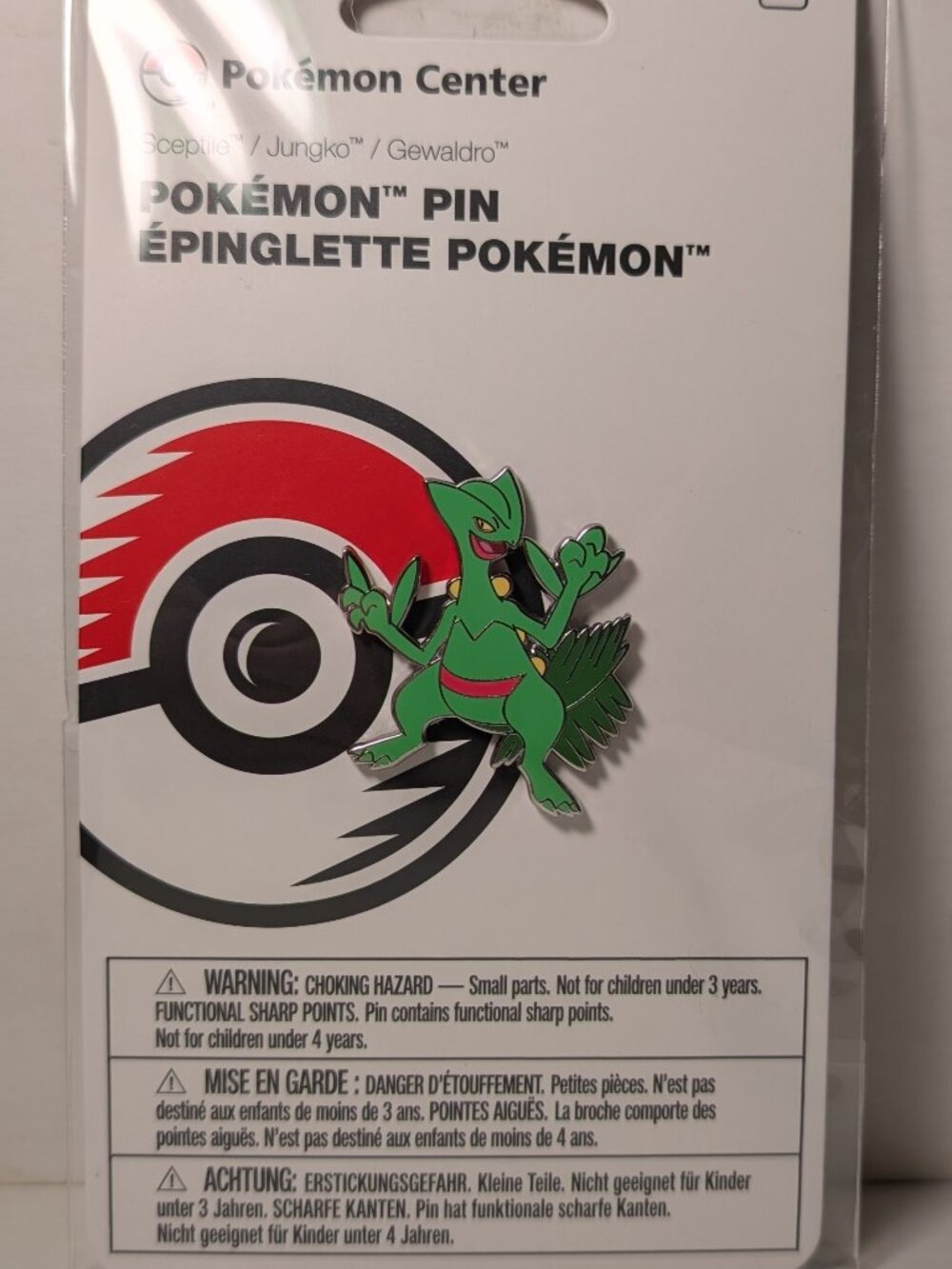Pokemon TCG Sceptile Enamel Pin Official Nintendo Collectible Lapel Badge